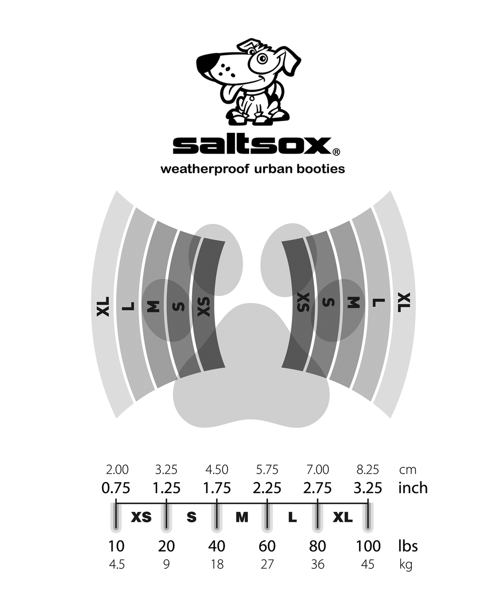 DOG SOXX Sサイズ Size Chart – Saltsox